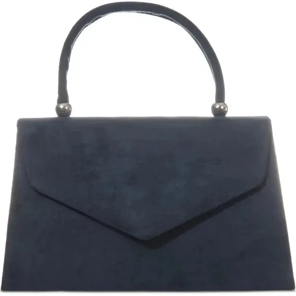 Koko Navy Blue Faux Suede Grab Bag