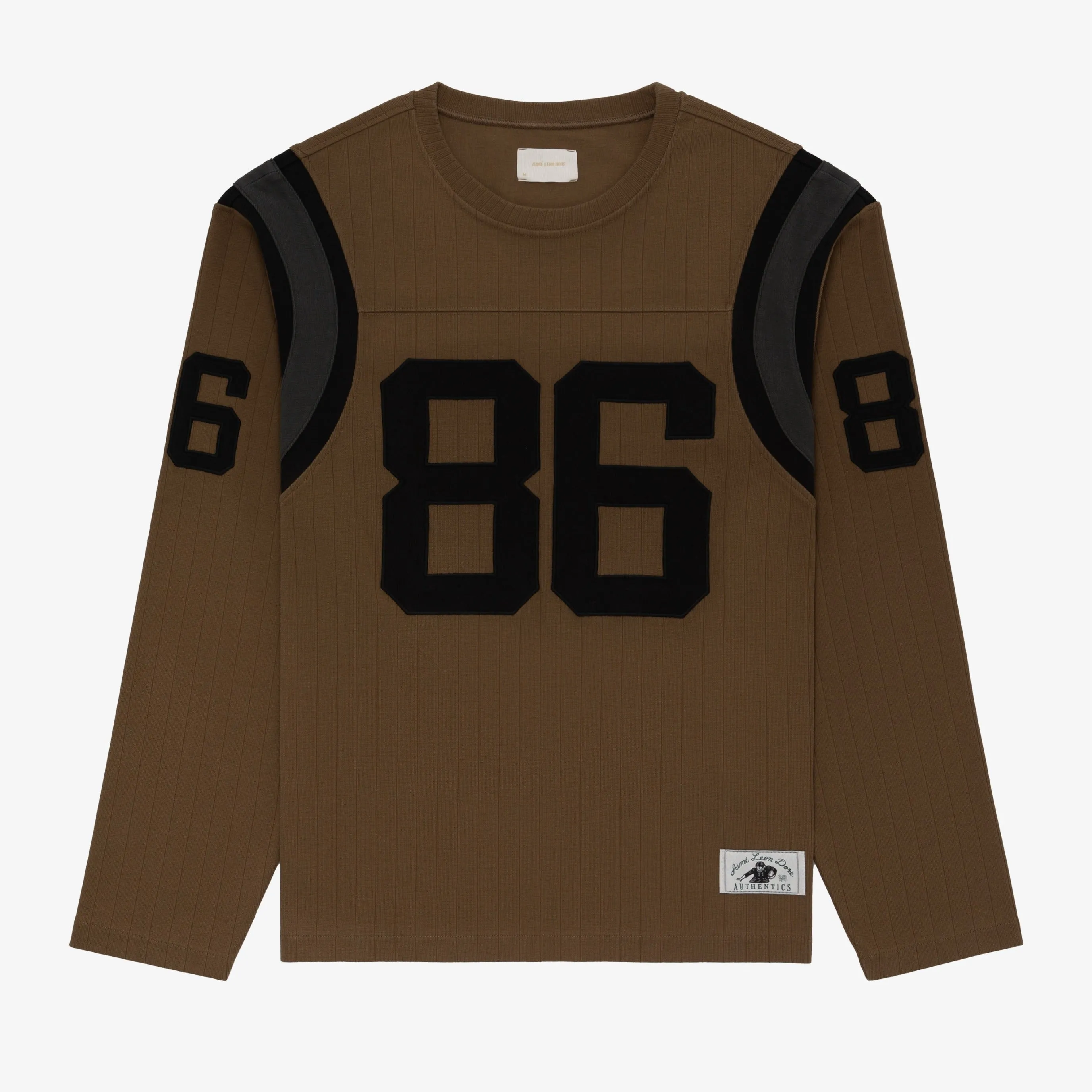 Long-Sleeve Ribbed Football Jersey