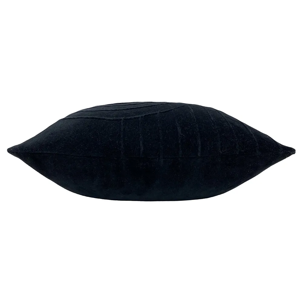 Mangata Soft Velvet Cushion Black