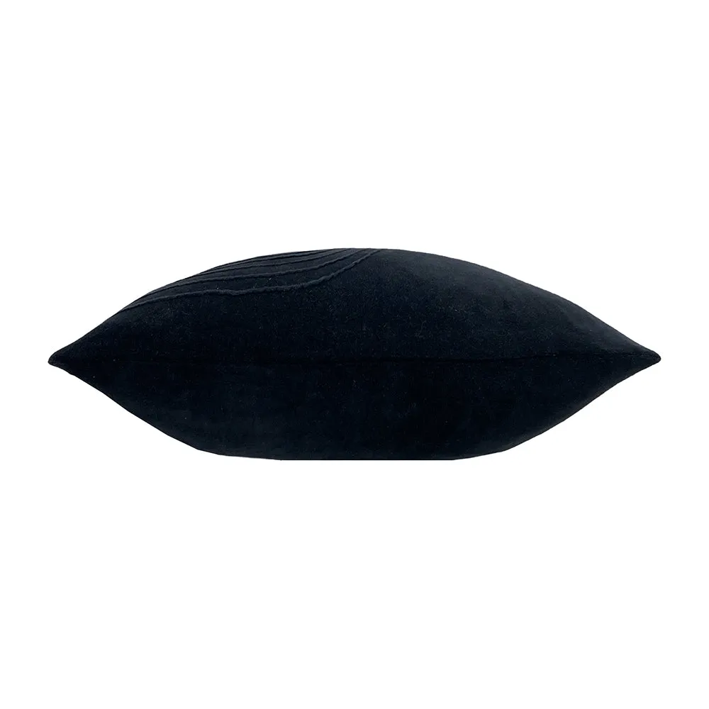 Mangata Soft Velvet Cushion Black