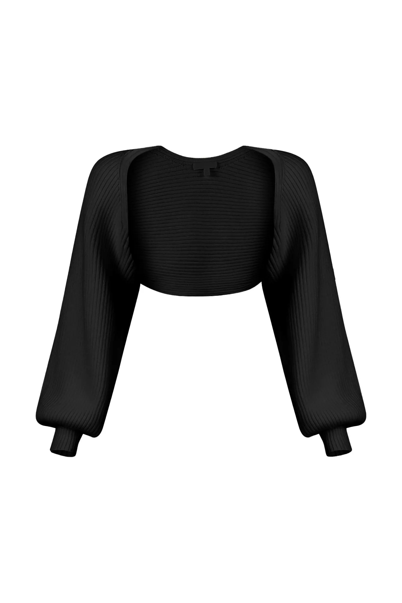 Matilda Ribbed Knit Bolero Cardigan