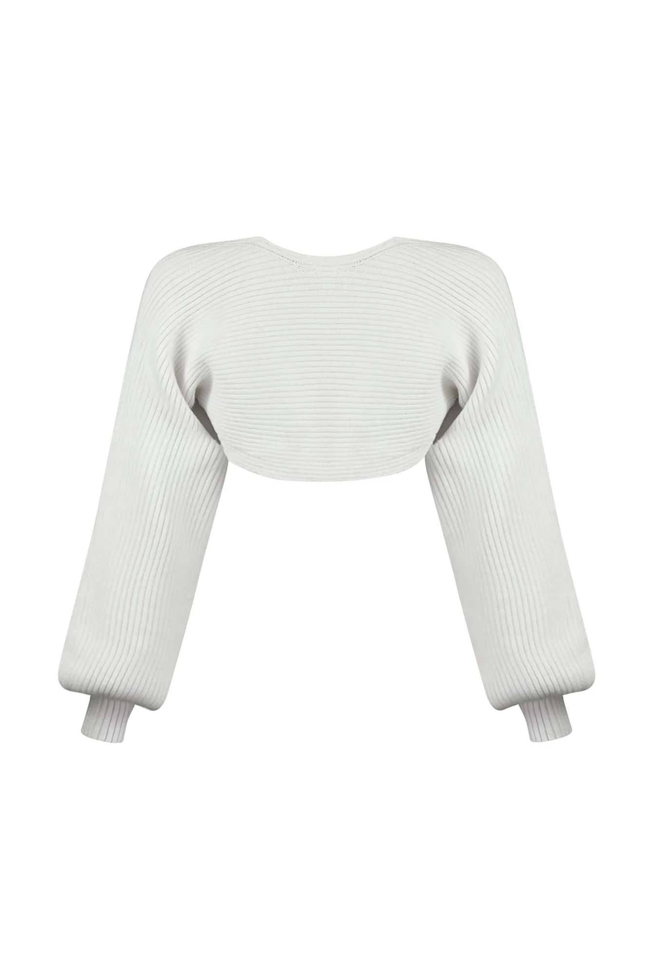 Matilda Ribbed Knit Bolero Cardigan