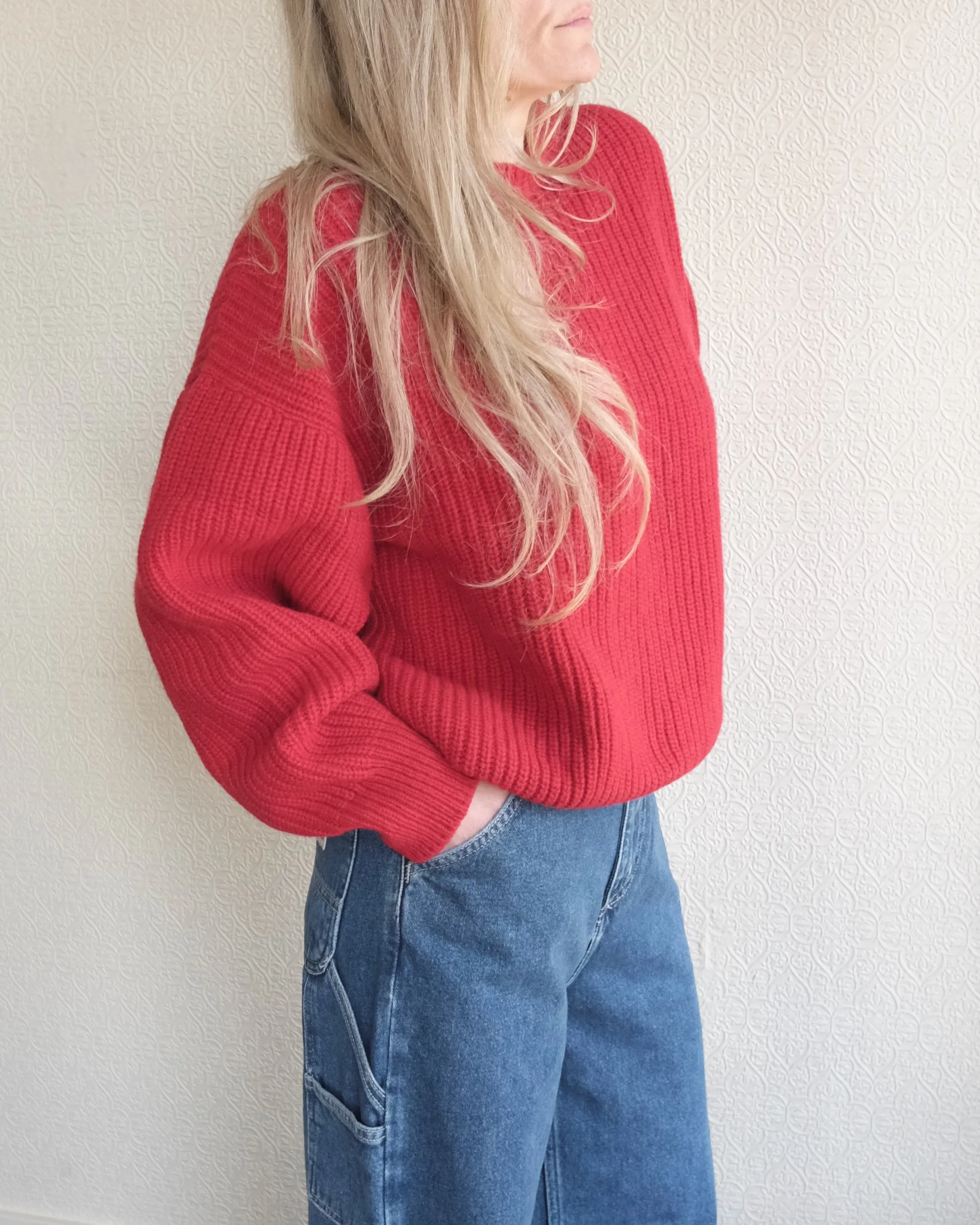 Mea Sweater, Red