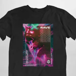 Melting Trip T-Shirt (schwarz, unisex)