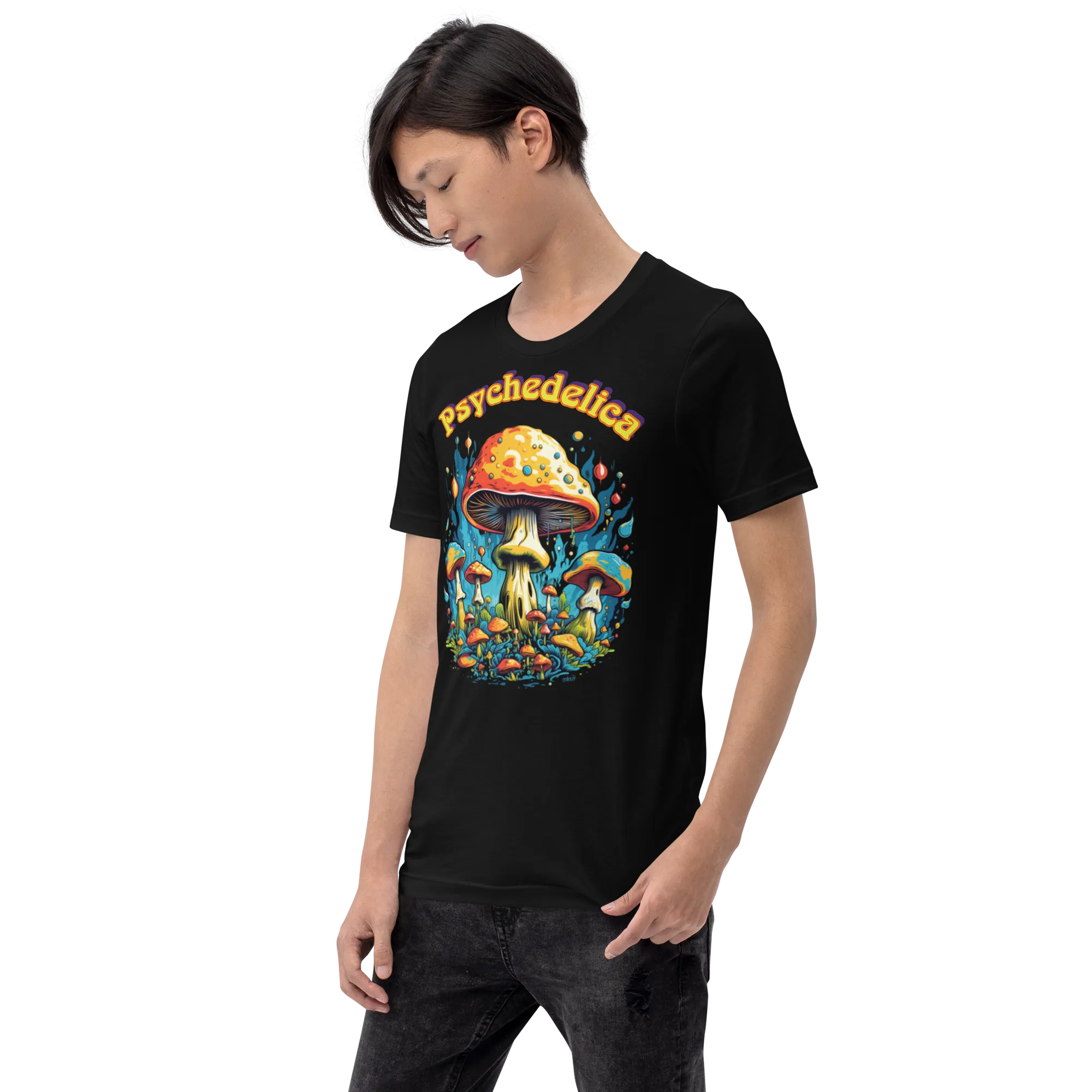 Men's Magic Mushrooms Psychedelic Graphic T-Shirt