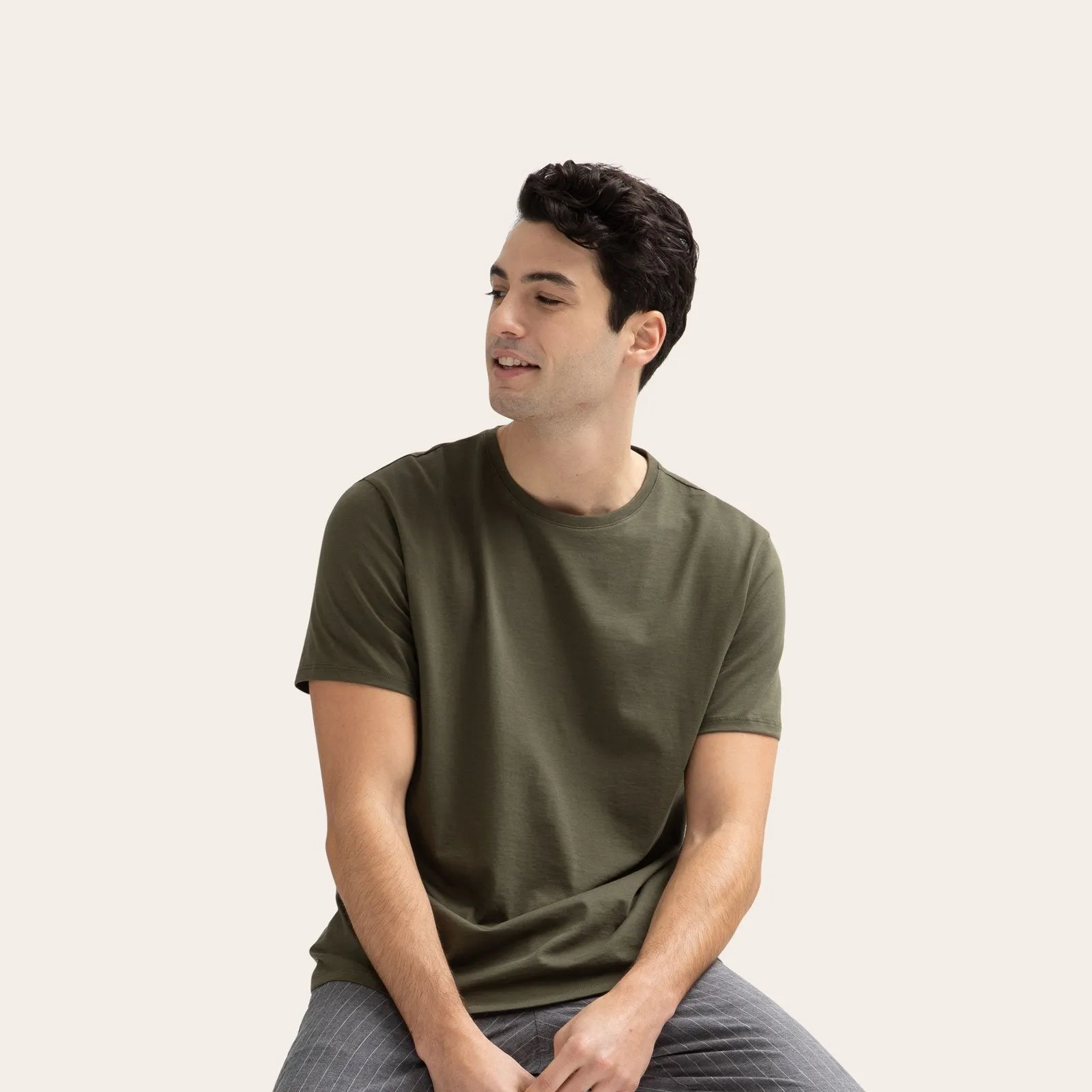 Men's Pima Cotton Crew Neck T-Shirt