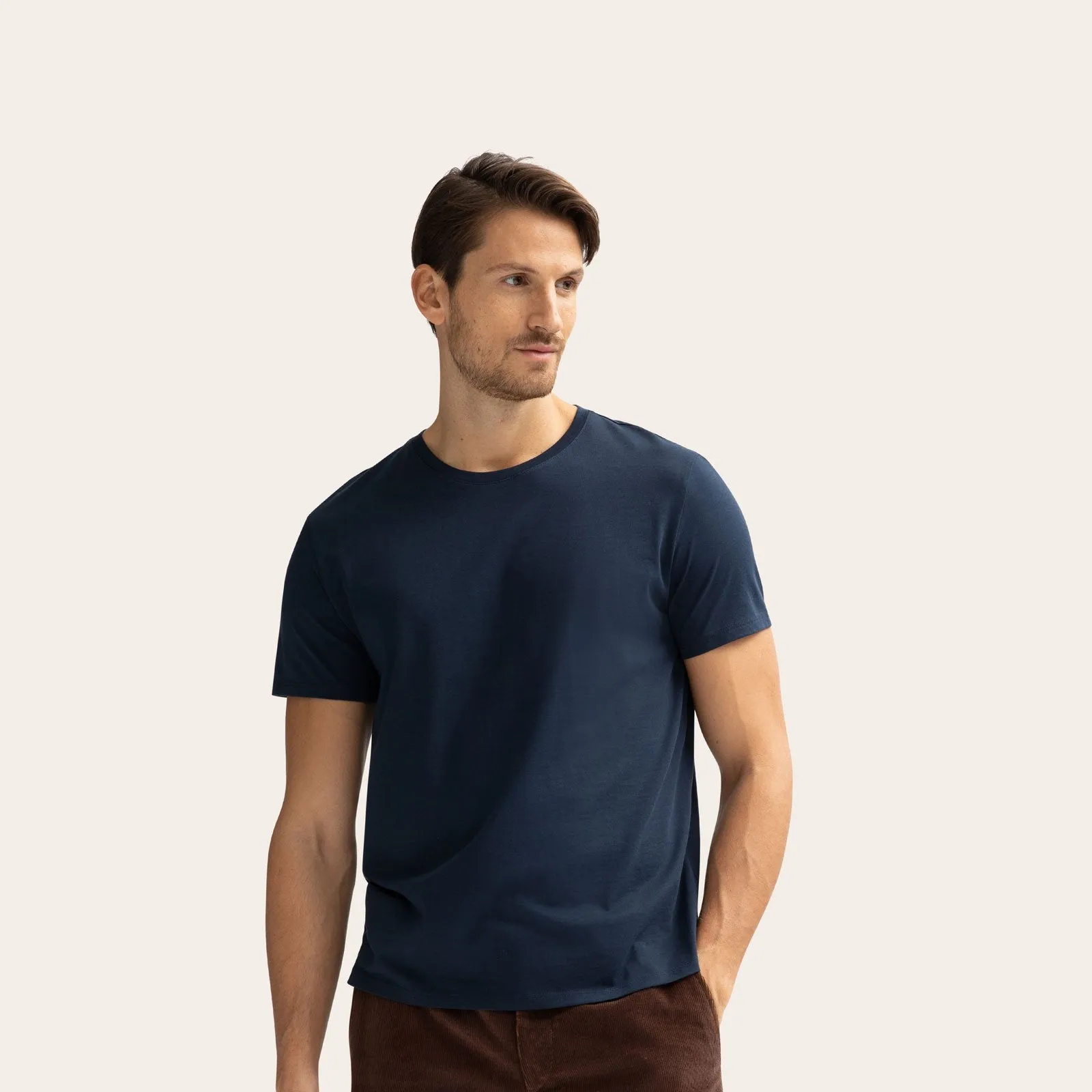 Men's Pima Cotton Crew Neck T-Shirt