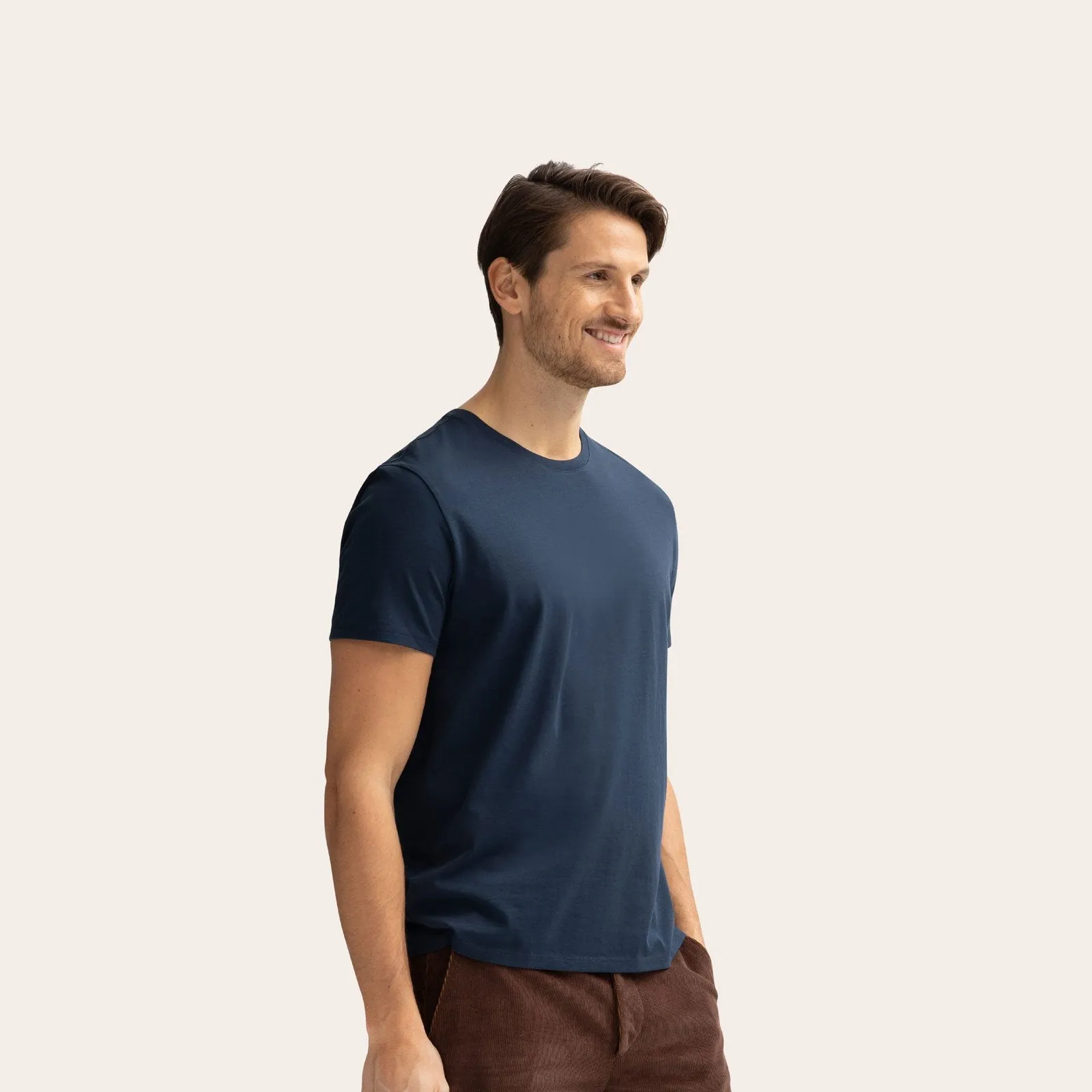 Men's Pima Cotton Crew Neck T-Shirt