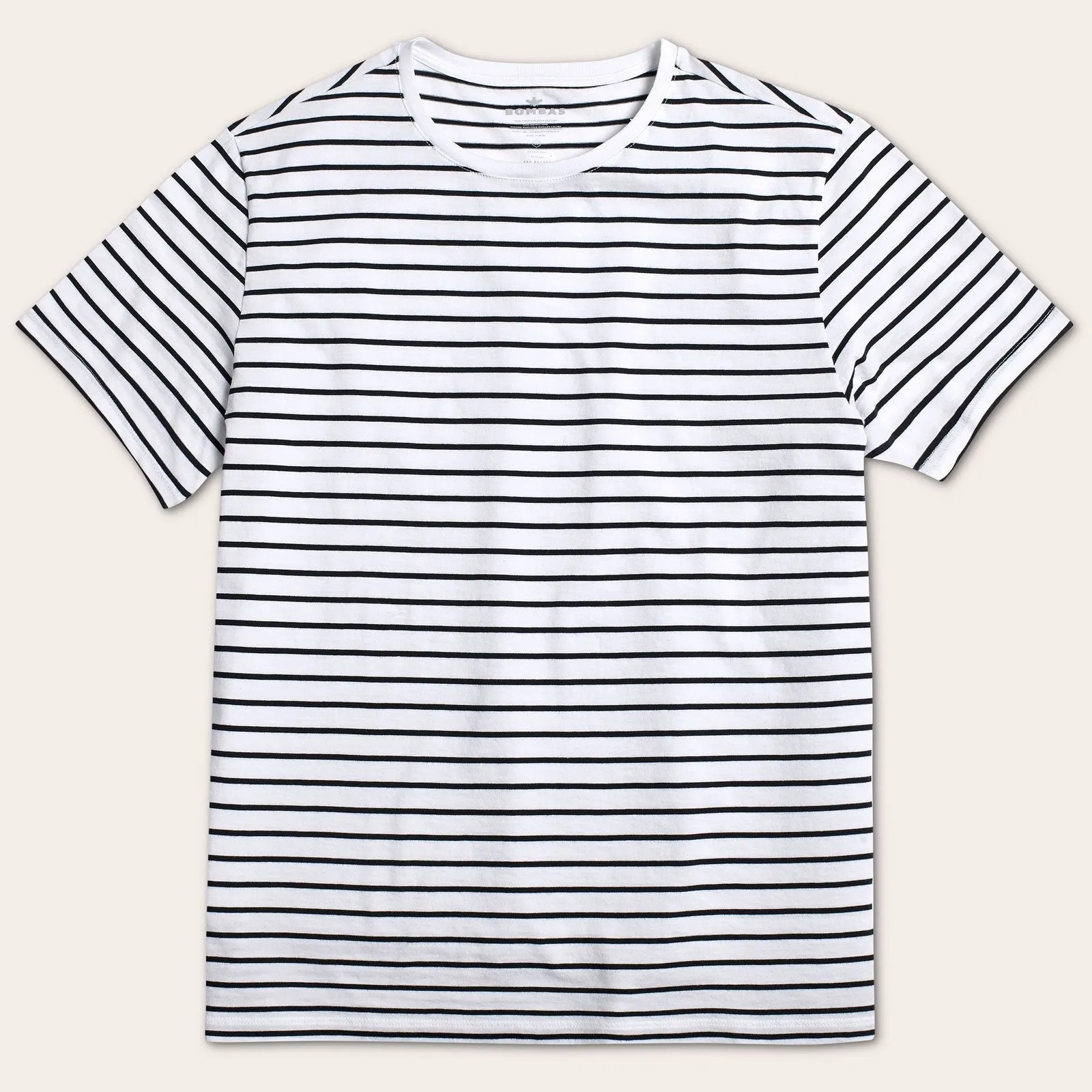 Men's Pima Cotton Nautical Stripe Crew Neck T-Shirt