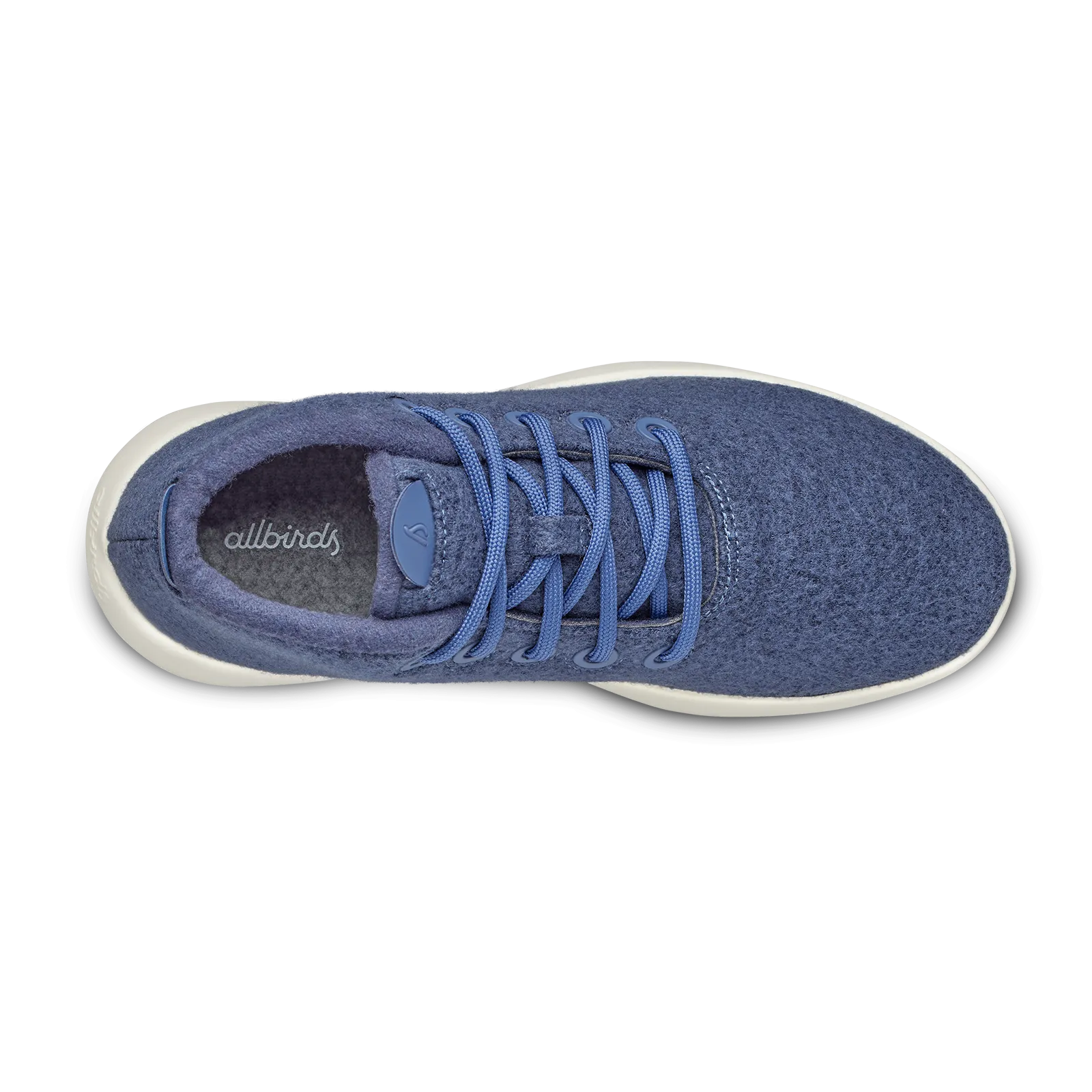 Men's Wool Runner-up Mizzles - Hazy Indigo (Natural White Sole)