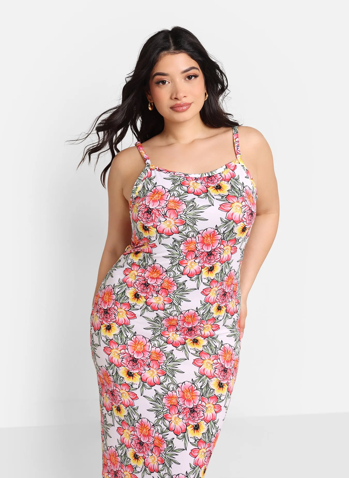 Meryl Floral Maxi Bodycon Dress