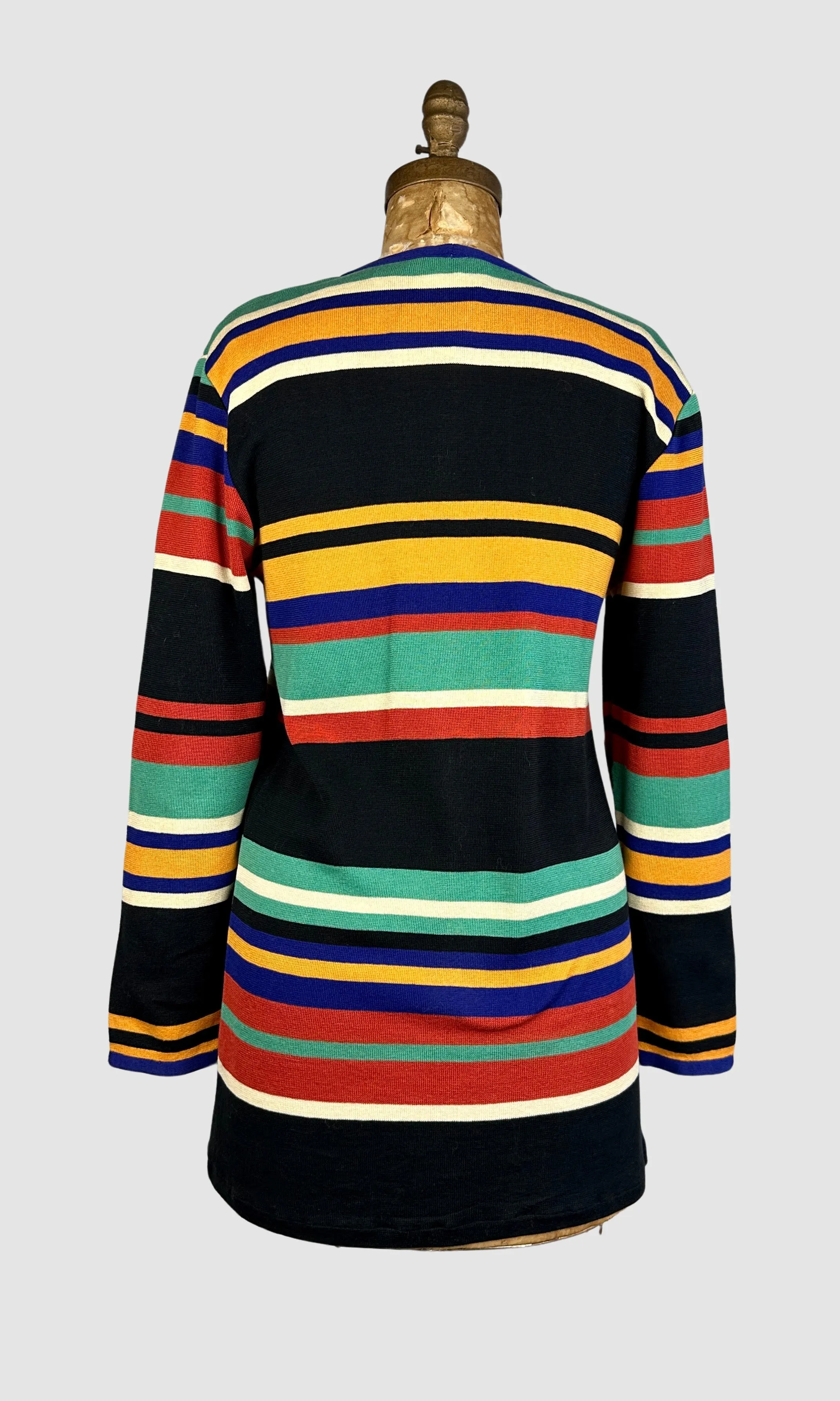 MISSONI For I Magnin 60s Stripe Knit Sweater • Medium Large