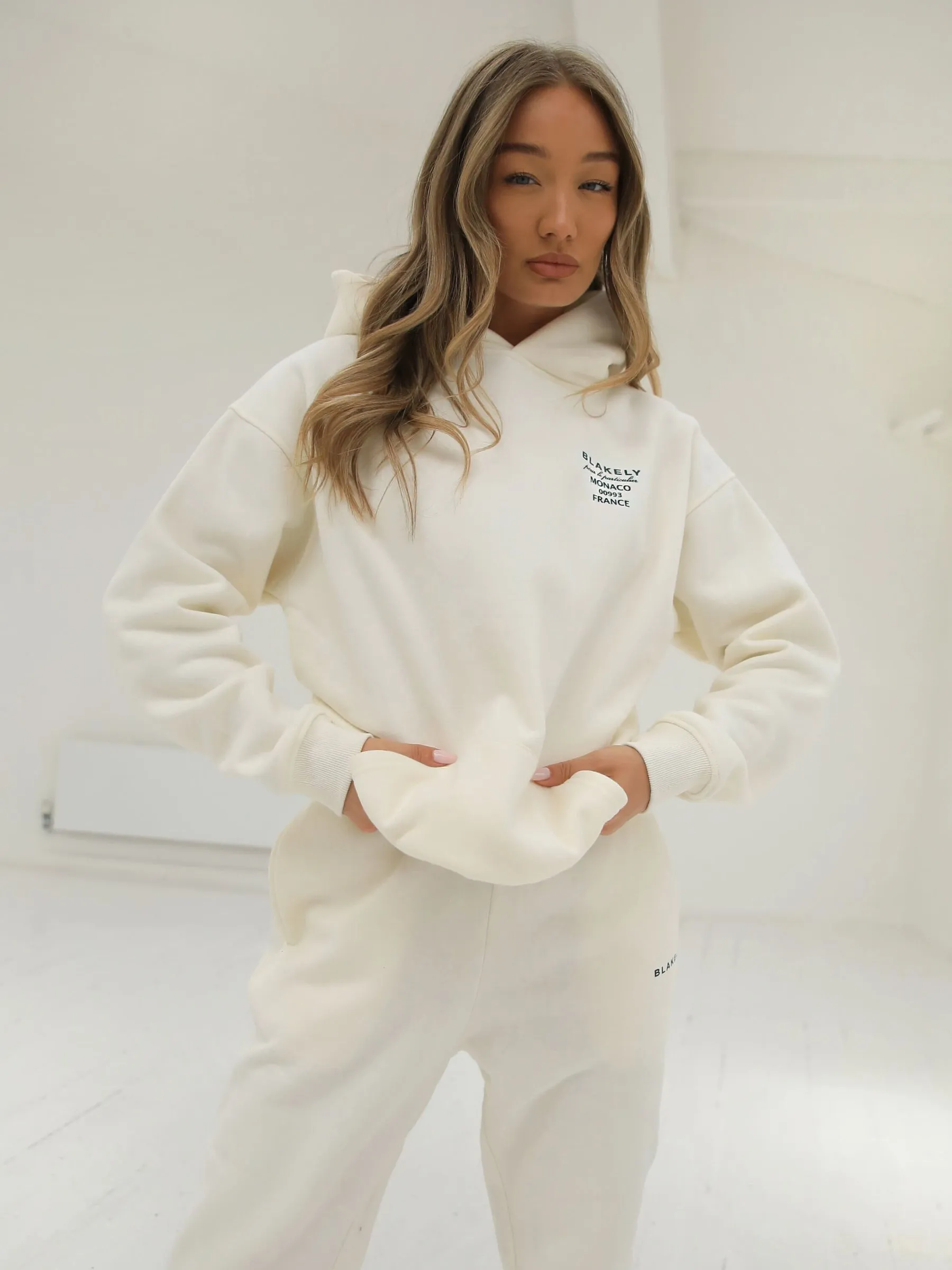 Monaco Oversized Hoodie - Ivory