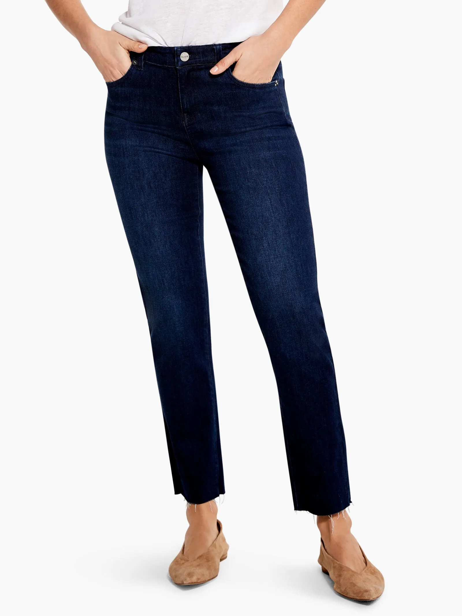 Nic   Zoe 28" Mid Rise Straight Ankle Jeans