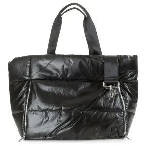 Panorama Puffer Large Tote - Black