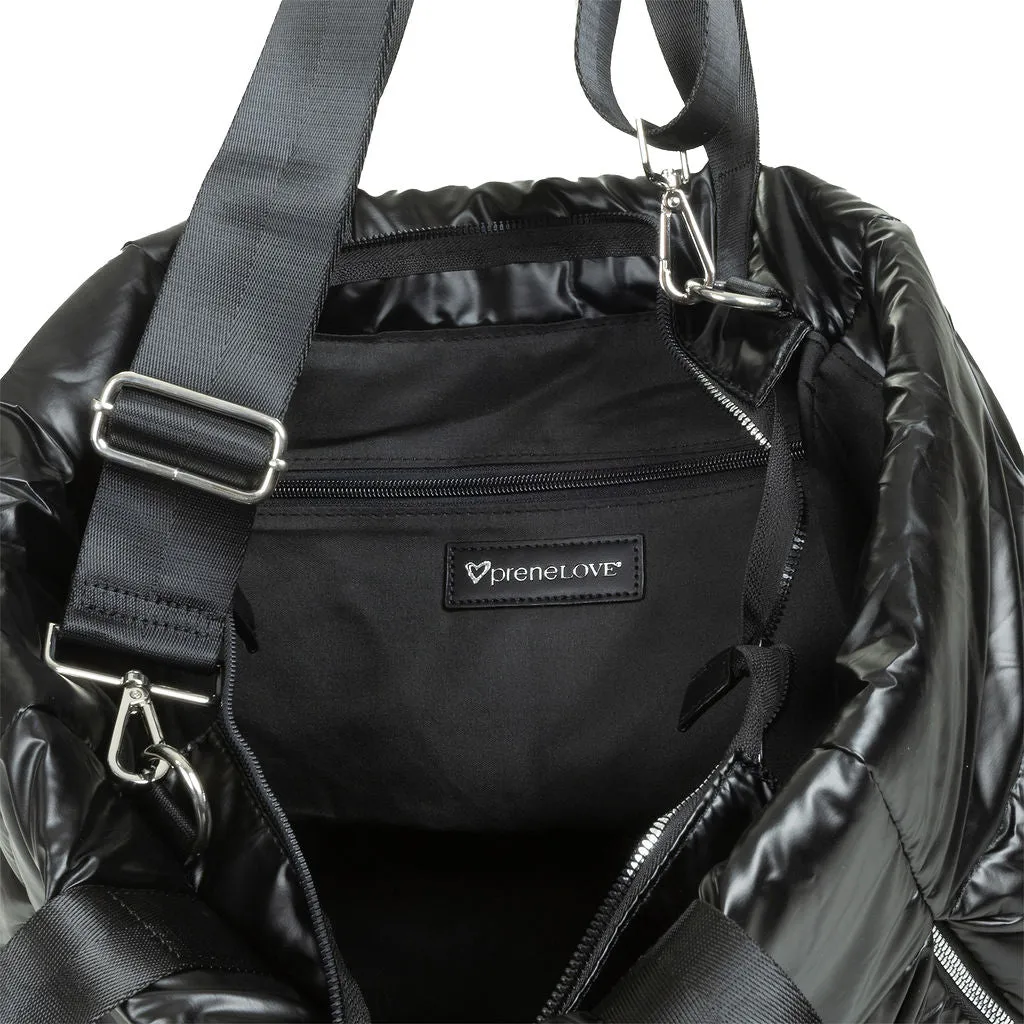 Panorama Puffer Large Tote - Black