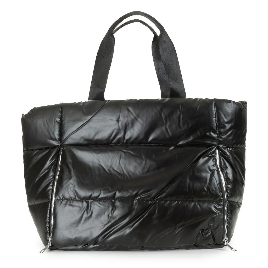 Panorama Puffer Large Tote - Black