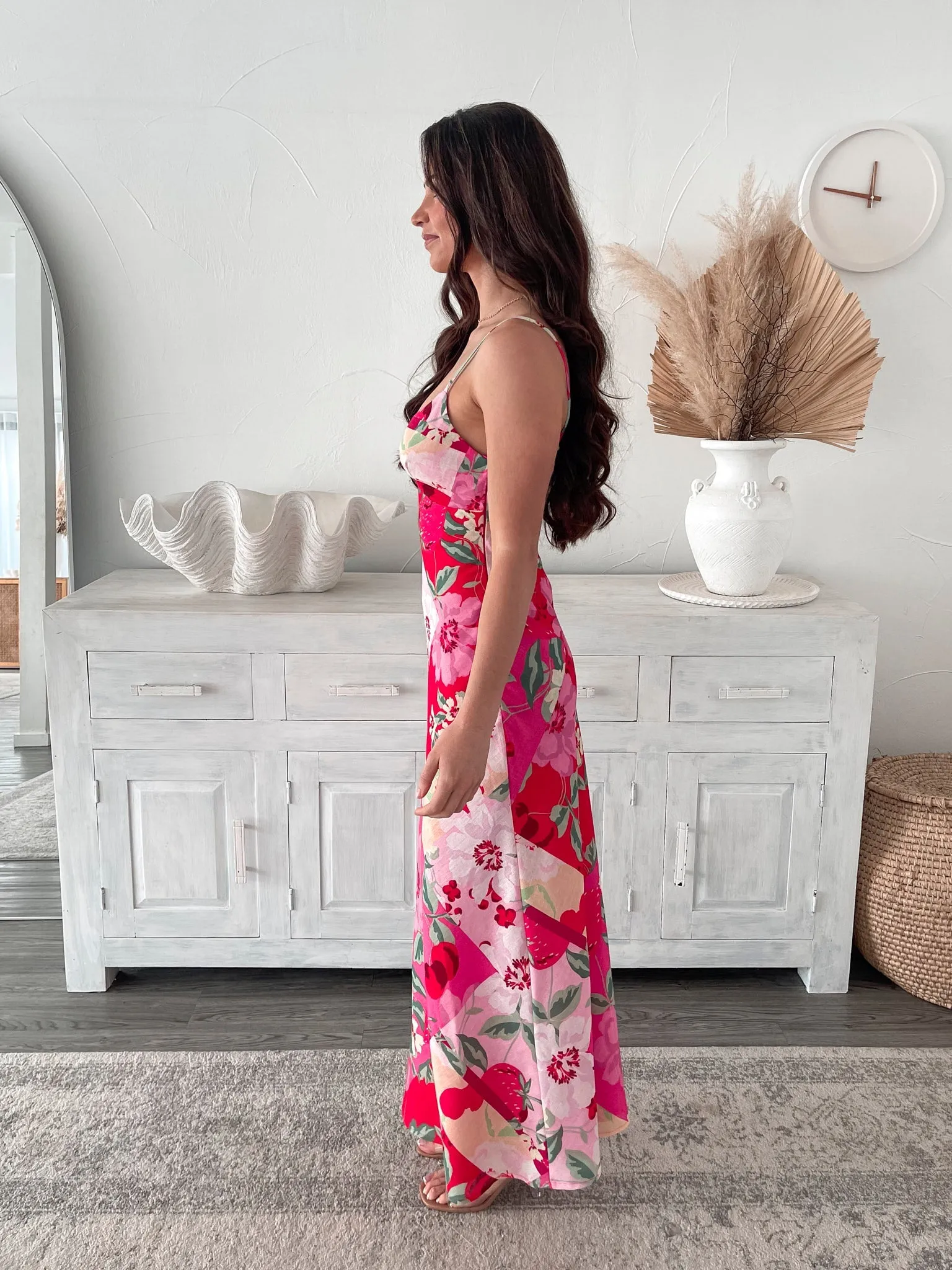 Polina Dress - Pink Floral