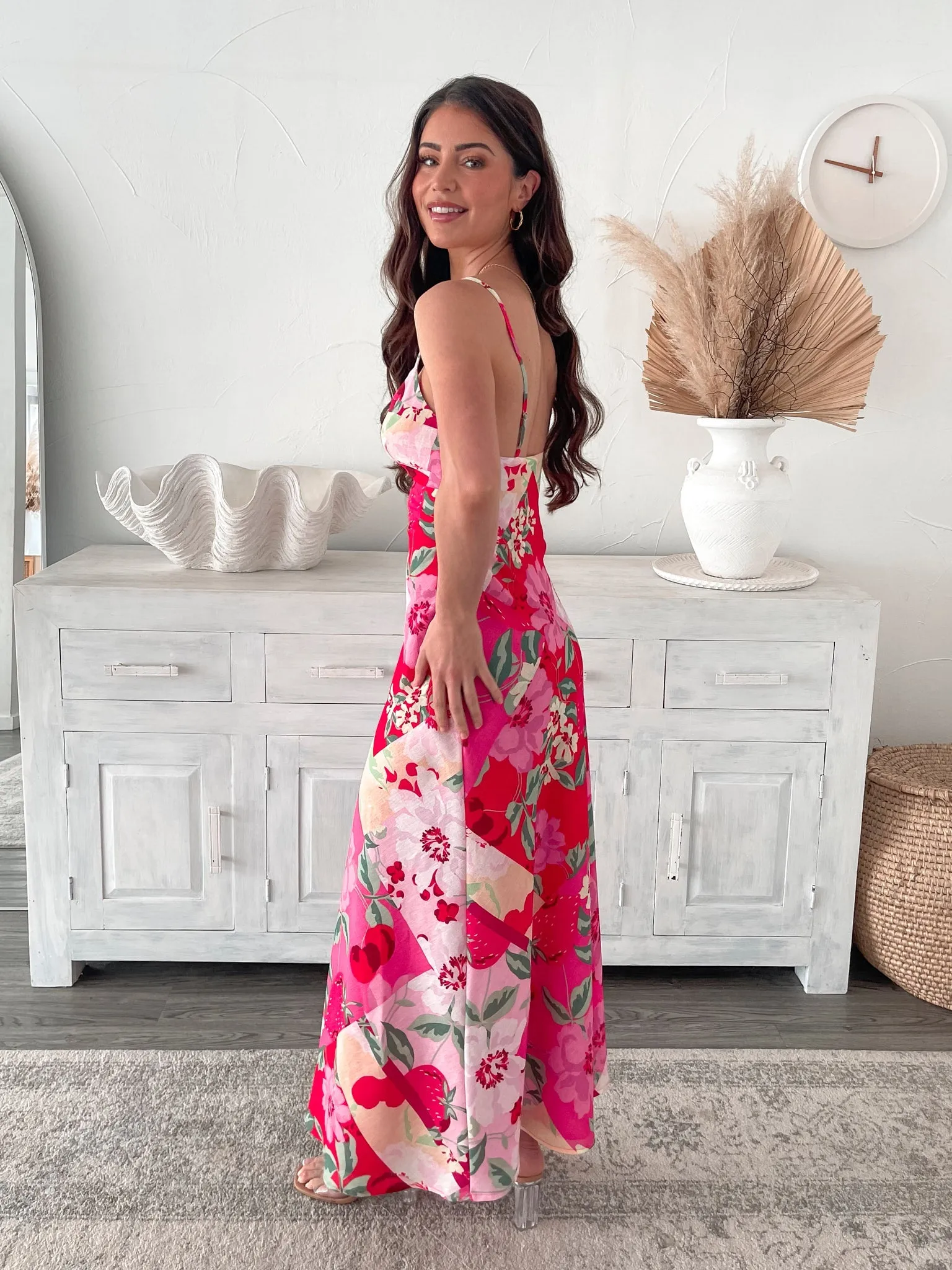 Polina Dress - Pink Floral