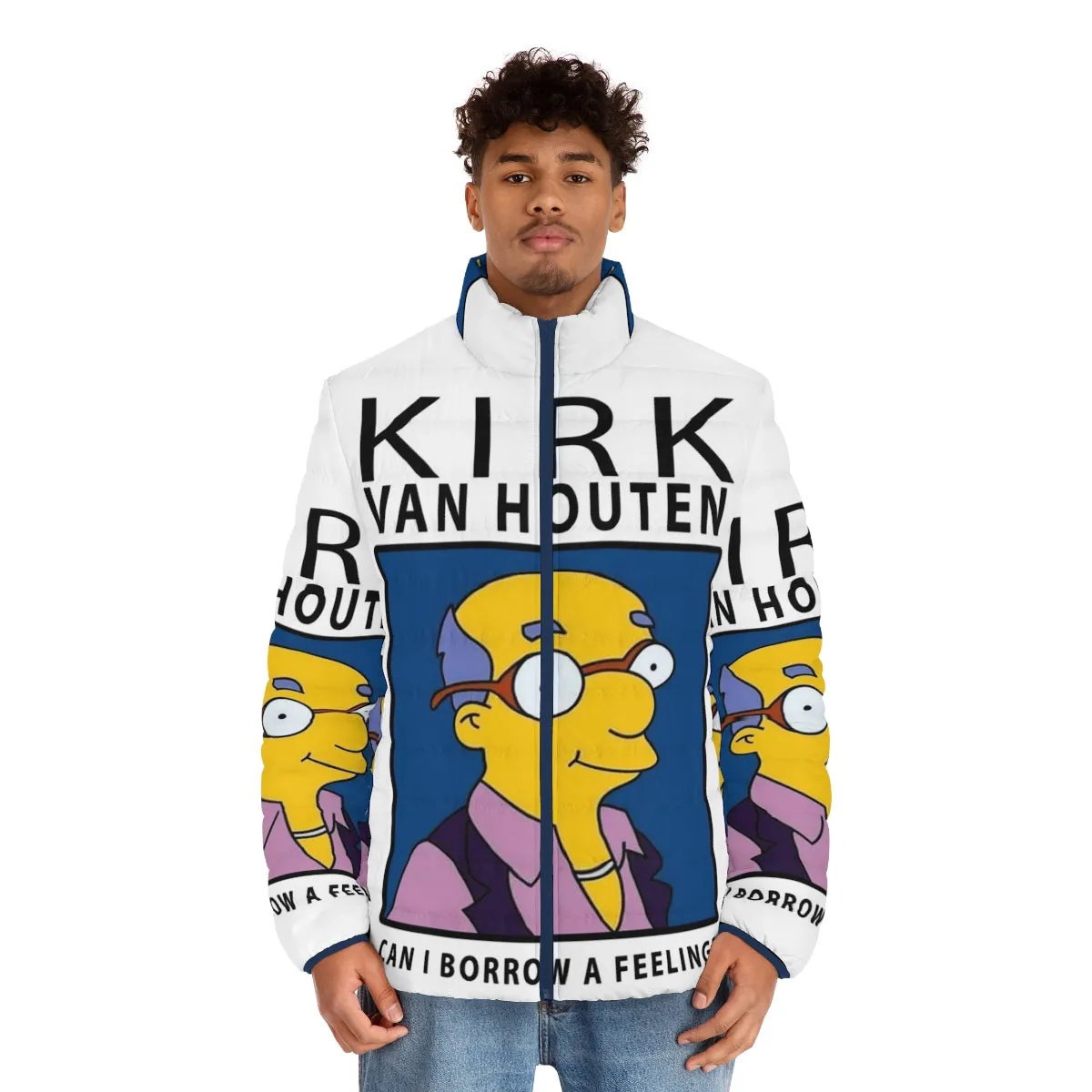 "Borrow a Feeling" Kirk Van Houten Puffer Jacket