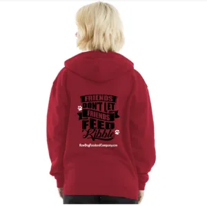 RDFCO Hooded Sweatshirt - "Friends Don't Let Friends Feed Kibble"