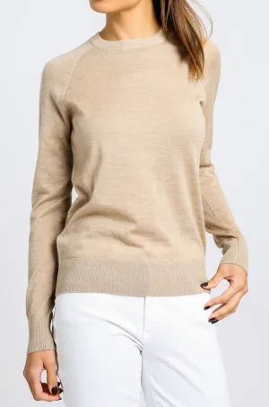 SAMMY RAGLAN SLEEVE CREWNECK IN CASHMERE