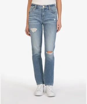 The Chrissie High Rise Slim Straight Jeans - Classic