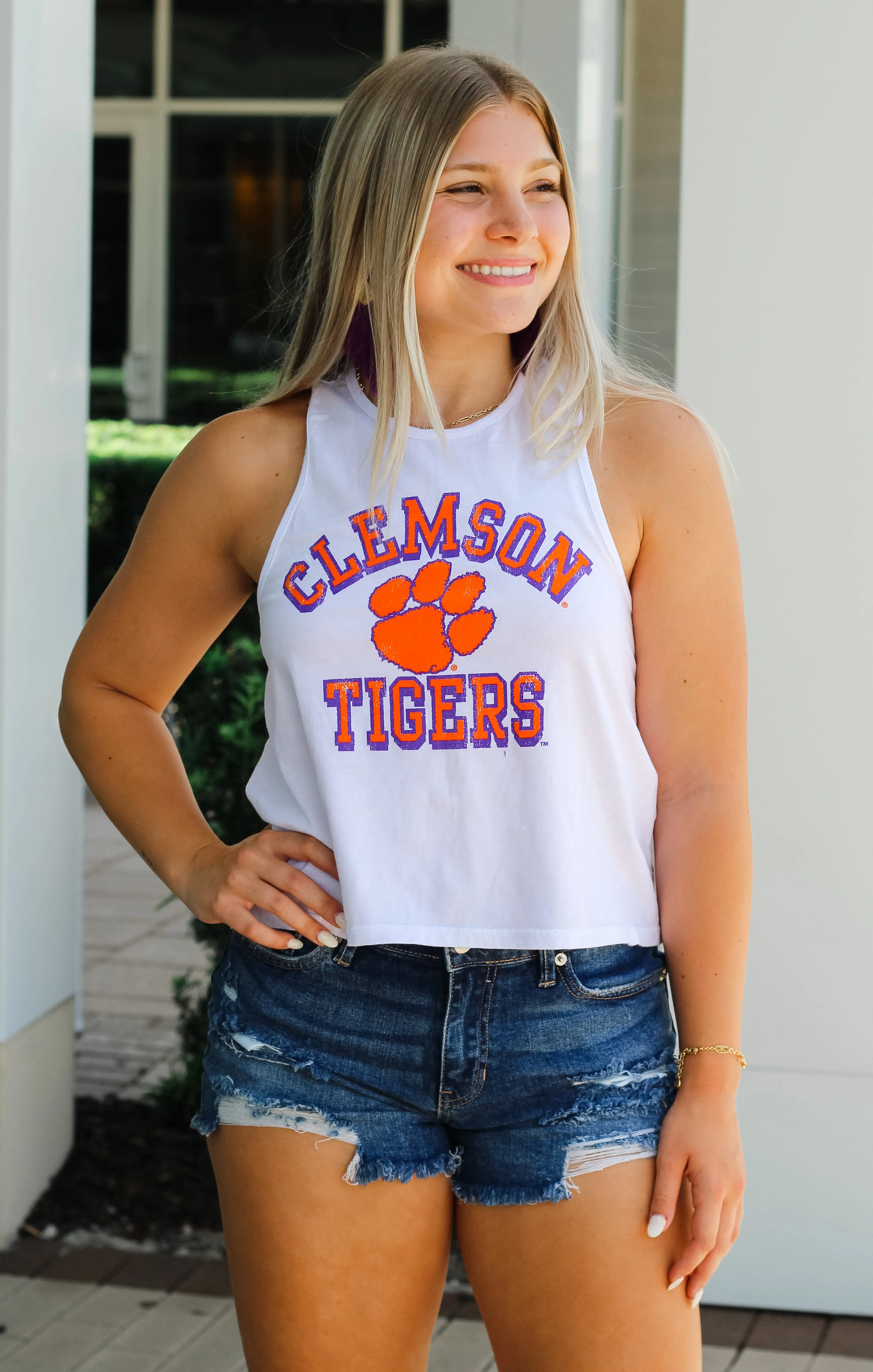 The Rachel Clemson Tigers Crop Tank