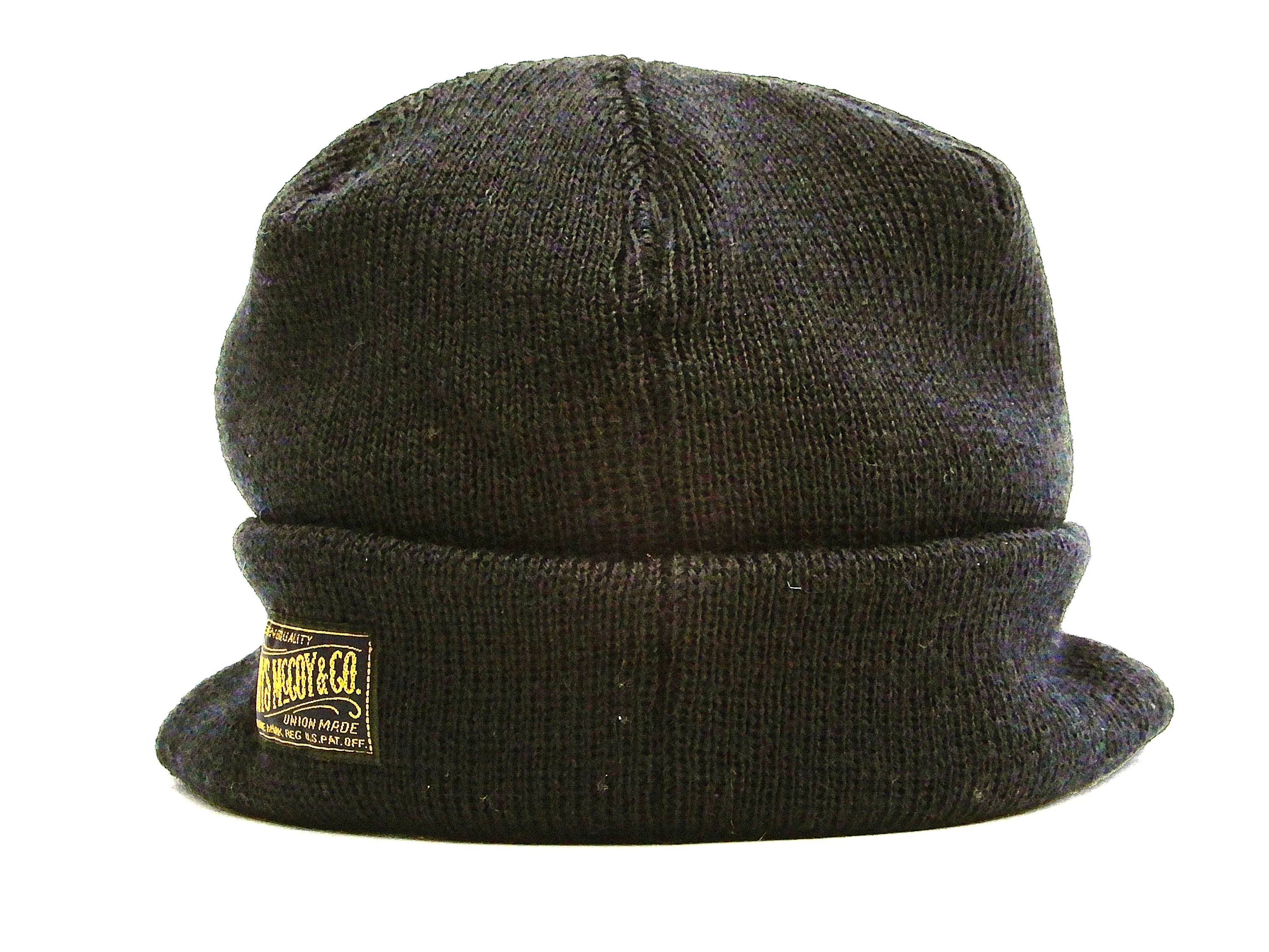 TOYS McCOY Men's M1941 Jeep Cap Radar Cap with Ear Flaps Winter Knit Hat TMA1842 Navy-Blue