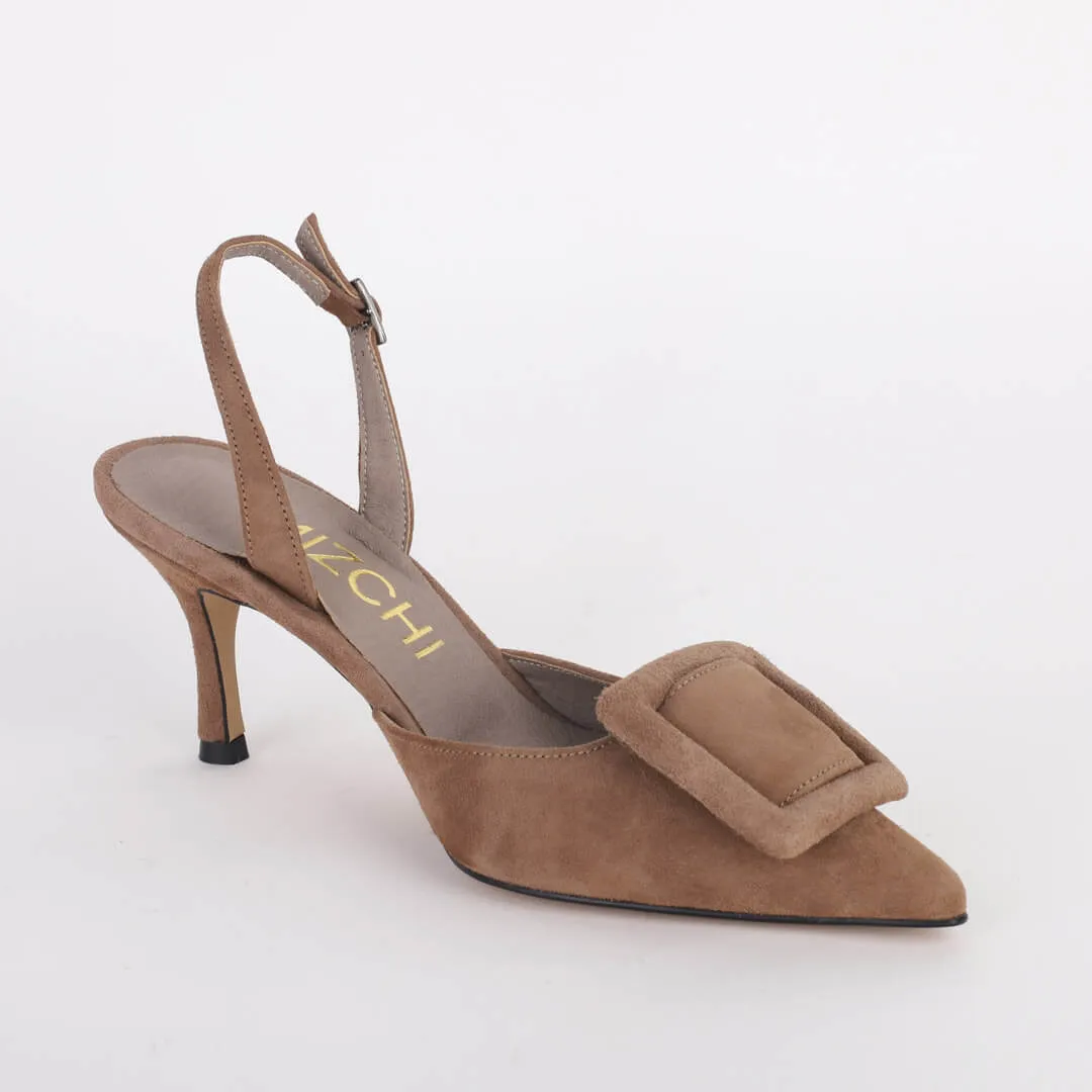 *UK size 2 - IMAGEM - beige, 7cm heels