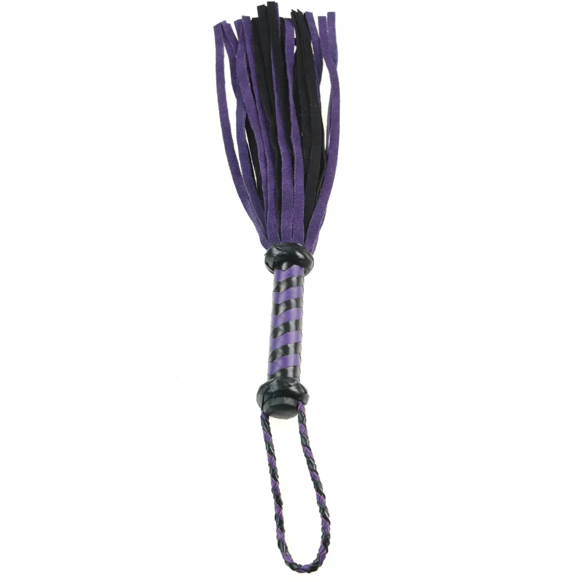 Whip - Leather 18" Suede Mini 36 Tail Flogger (4 colors)