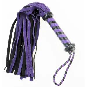 Whip - Leather 18" Suede Mini 36 Tail Flogger (4 colors)