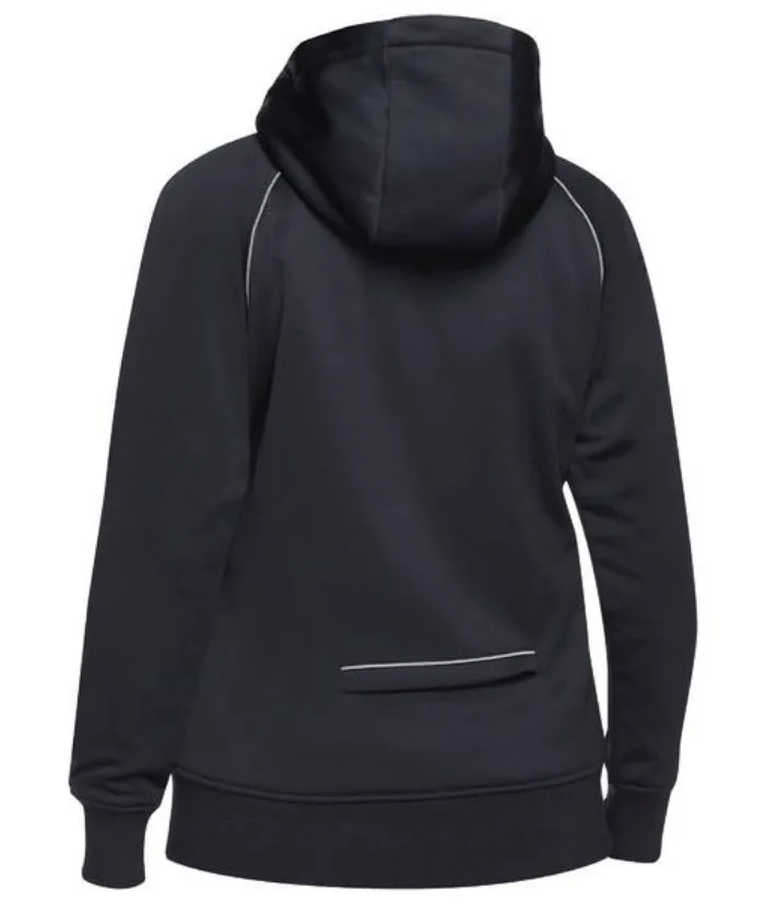 Womens Fleece Zip Front Hoodie with Sherpa Lining