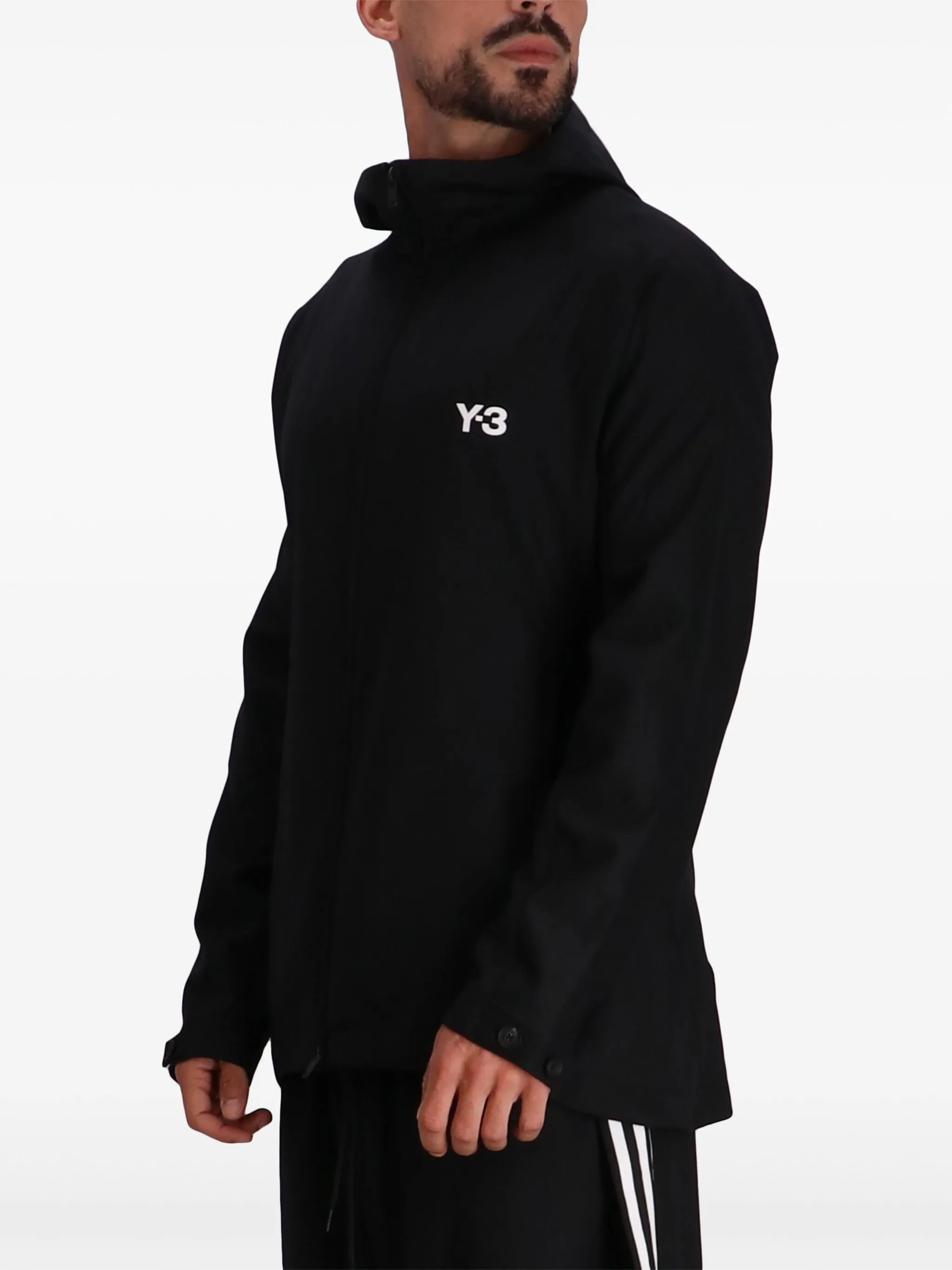 Y-3 LOGO-PRINT TRACK JACKET